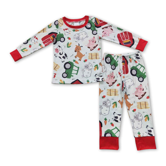 Cow pig sheep chicken baby kids farm pajamas - BIG FRENCHIES