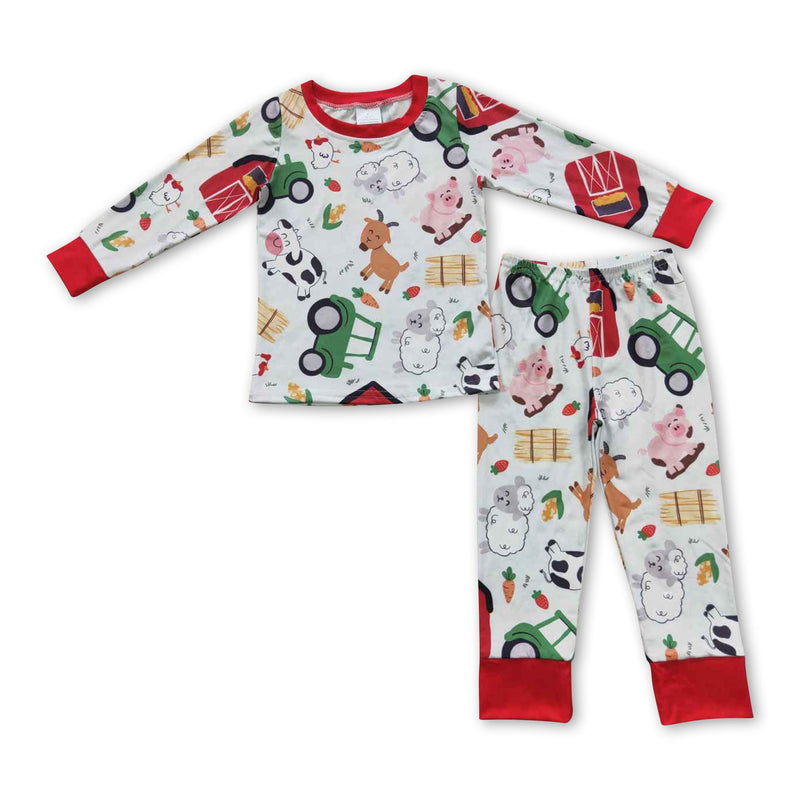 Cow pig sheep chicken baby kids farm pajamas - BIG FRENCHIES