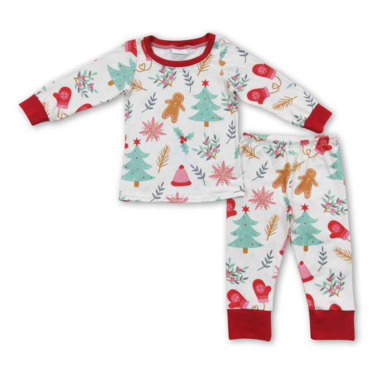 Gingerbread Christmas tree kids boy pajamas - BIG FRENCHIES