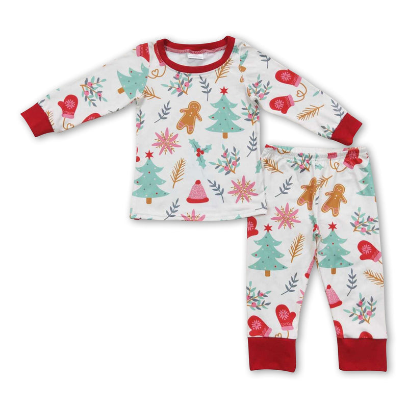 Gingerbread Christmas tree kids boy pajamas - BIG FRENCHIES