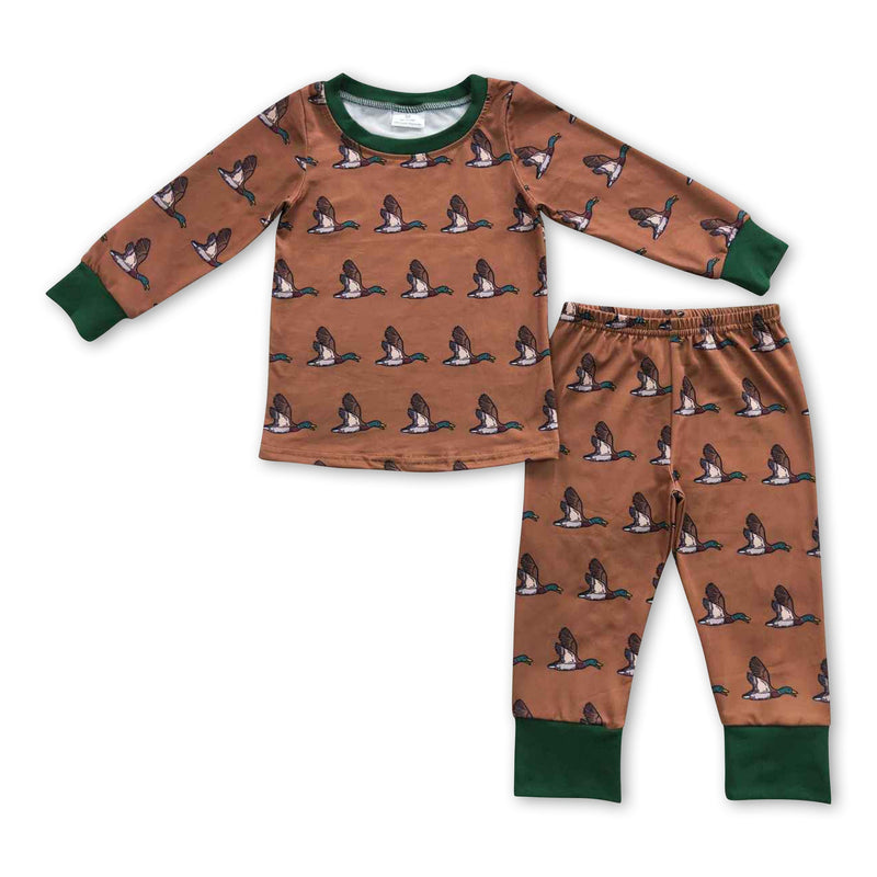 Duck long sleeves baby kids hunting pajamas - BIG FRENCHIES