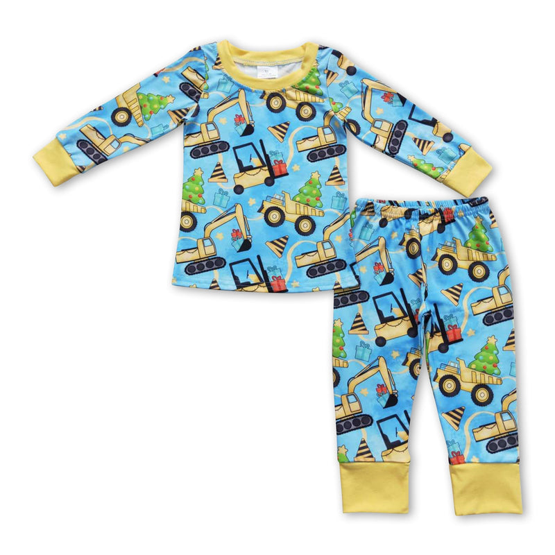 Constructions Christmas tree gifts boy pajamas - BIG FRENCHIES