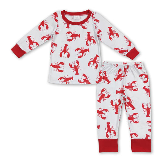 Red long sleeves crawfish baby kids pajamas - BIG FRENCHIES