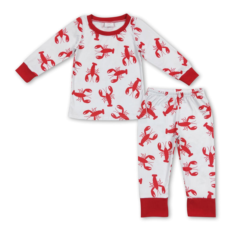 Red long sleeves crawfish baby kids pajamas - BIG FRENCHIES