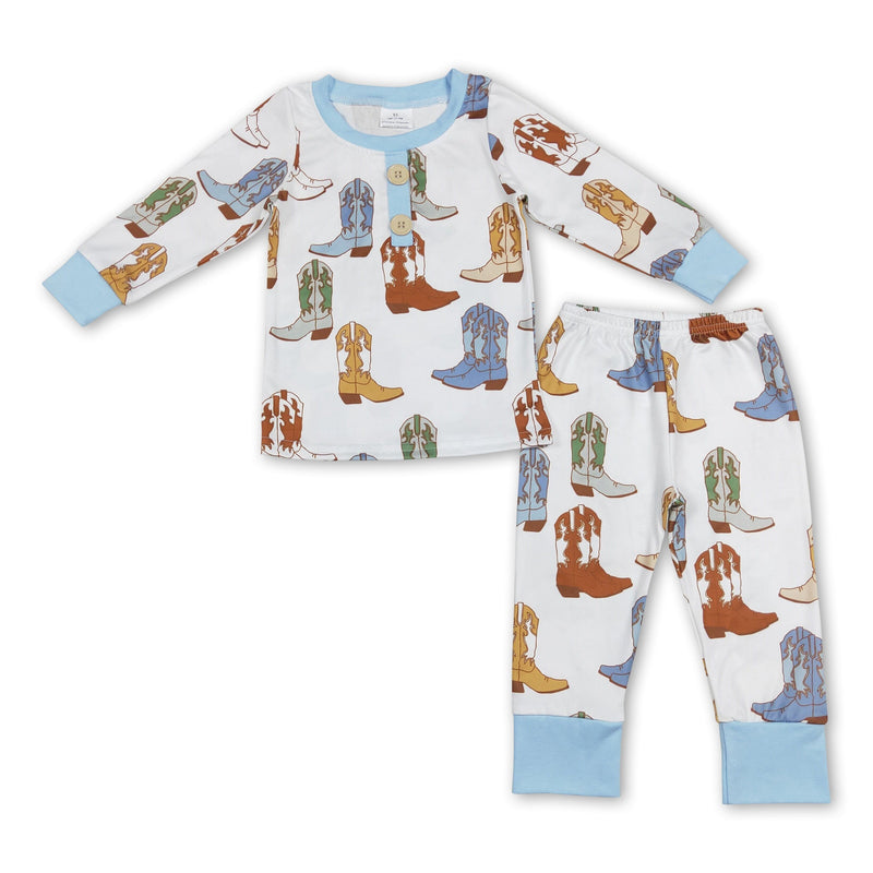 Long sleeves boots kids boys pajamas - BIG FRENCHIES
