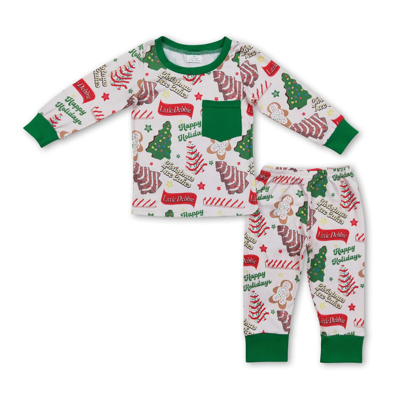 Christmas tree cake gingerbread kids boys pajamas - BIG FRENCHIES