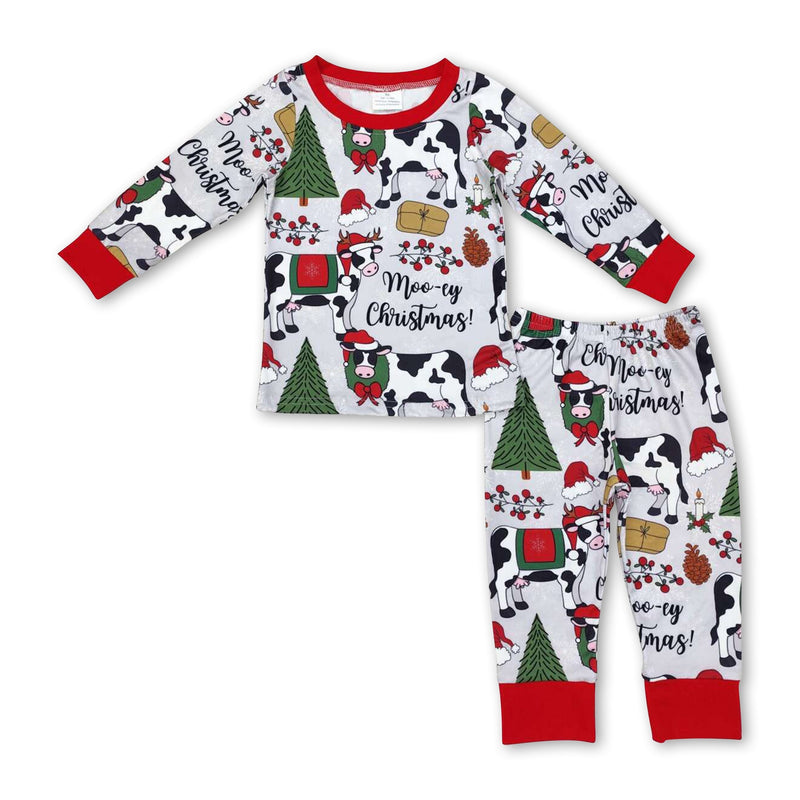 Cows merry Christmas baby kids pajamas - BIG FRENCHIES