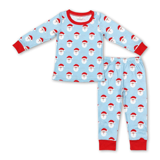 Santa long sleeves kids boys Christmas pajamas - BIG FRENCHIES