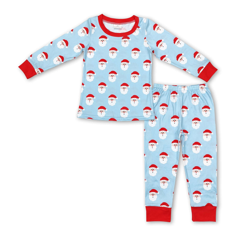Santa long sleeves kids boys Christmas pajamas - BIG FRENCHIES