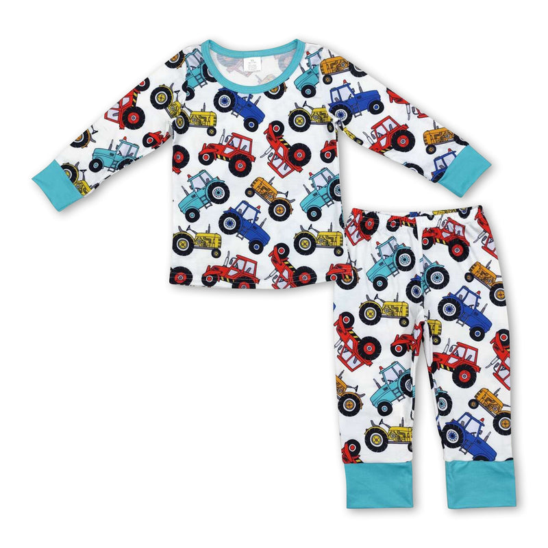 Long sleeves tractor top pants kids boys pajamas - BIG FRENCHIES
