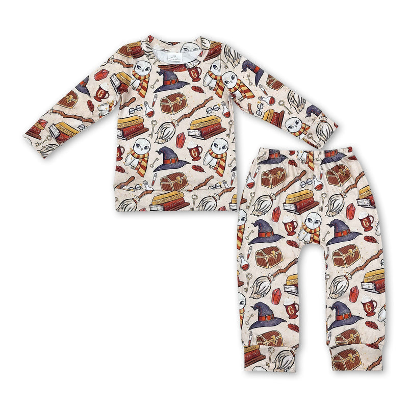 Long sleeves hat magic kids boys pajamas - BIG FRENCHIES