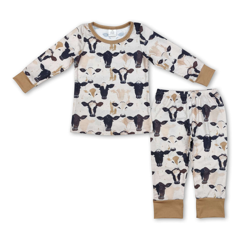 Long sleeves cows kids boys pajamas - BIG FRENCHIES
