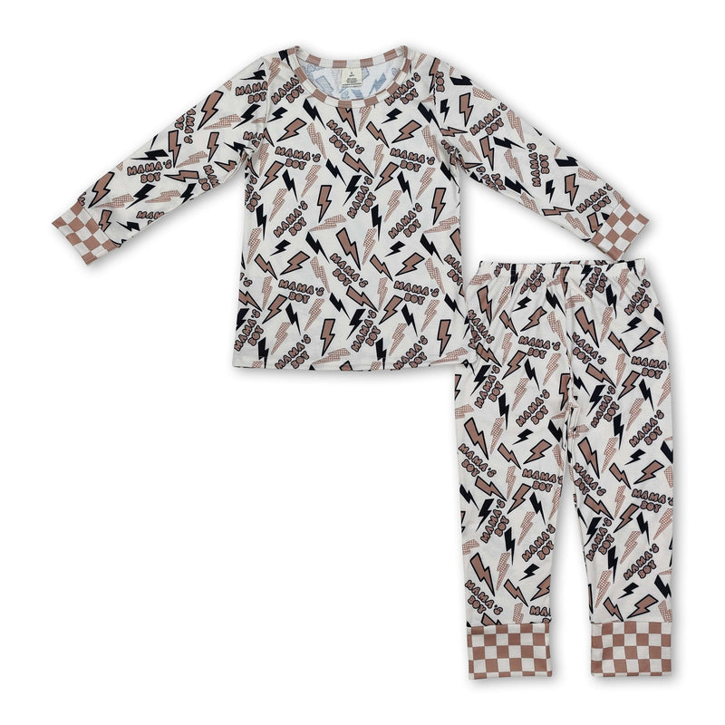 Mama's boy long sleeves thunder children pajamas - BIG FRENCHIES