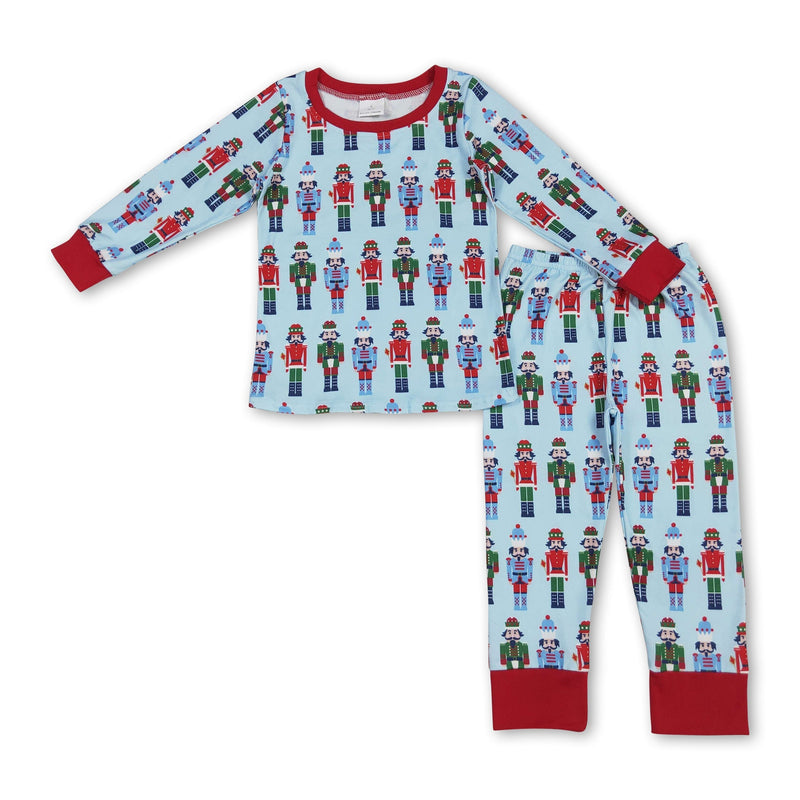 Long sleeves blue ballet kids boys Christmas pajamas - BIG FRENCHIES