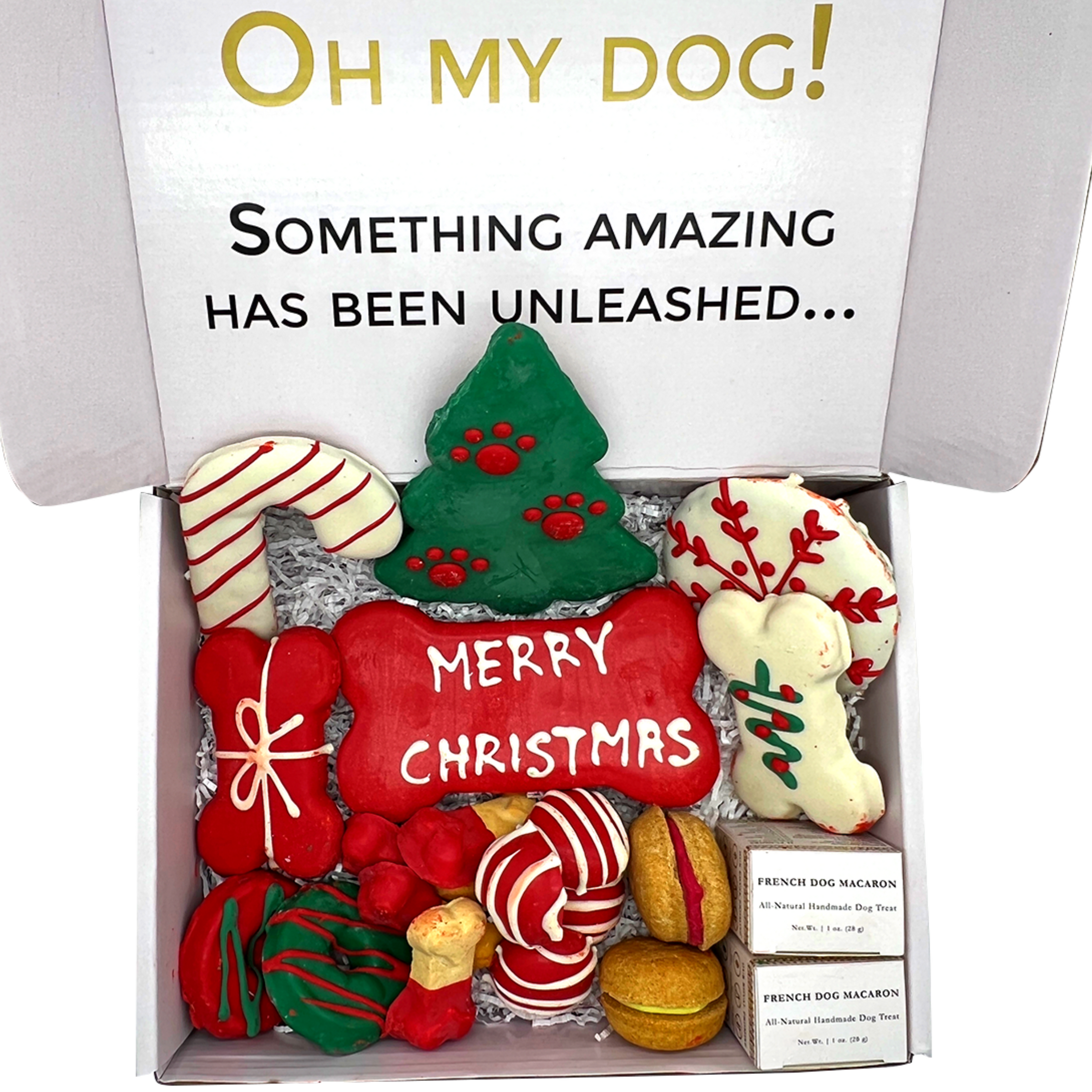 Christmas Themed Dog Treats Gift Box - BIG FRENCHIES