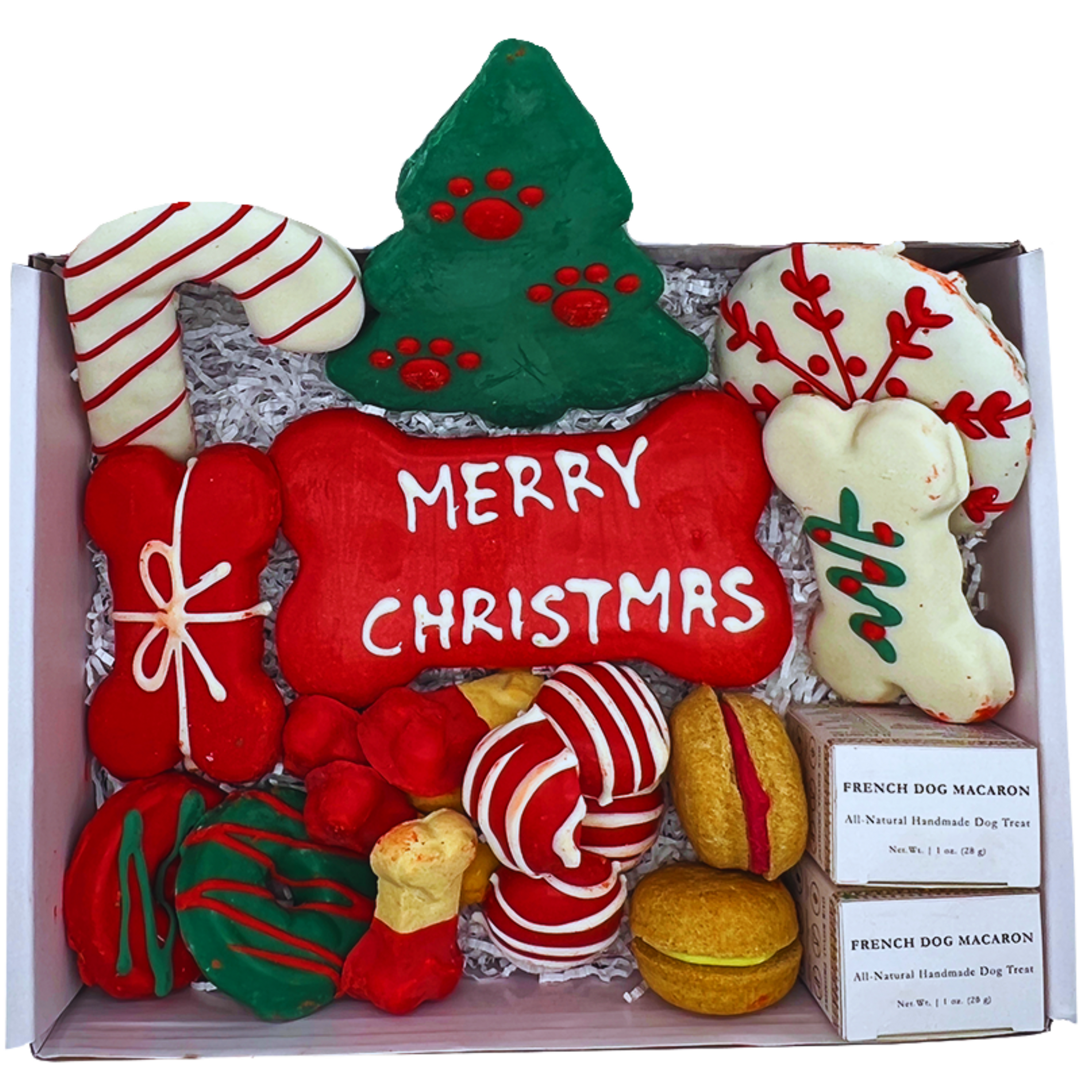 Christmas Themed Dog Treats Gift Box - BIG FRENCHIES