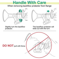 Maymom Backflow Protector for Spectra S1, S2, S9 (to use with medela flanges)