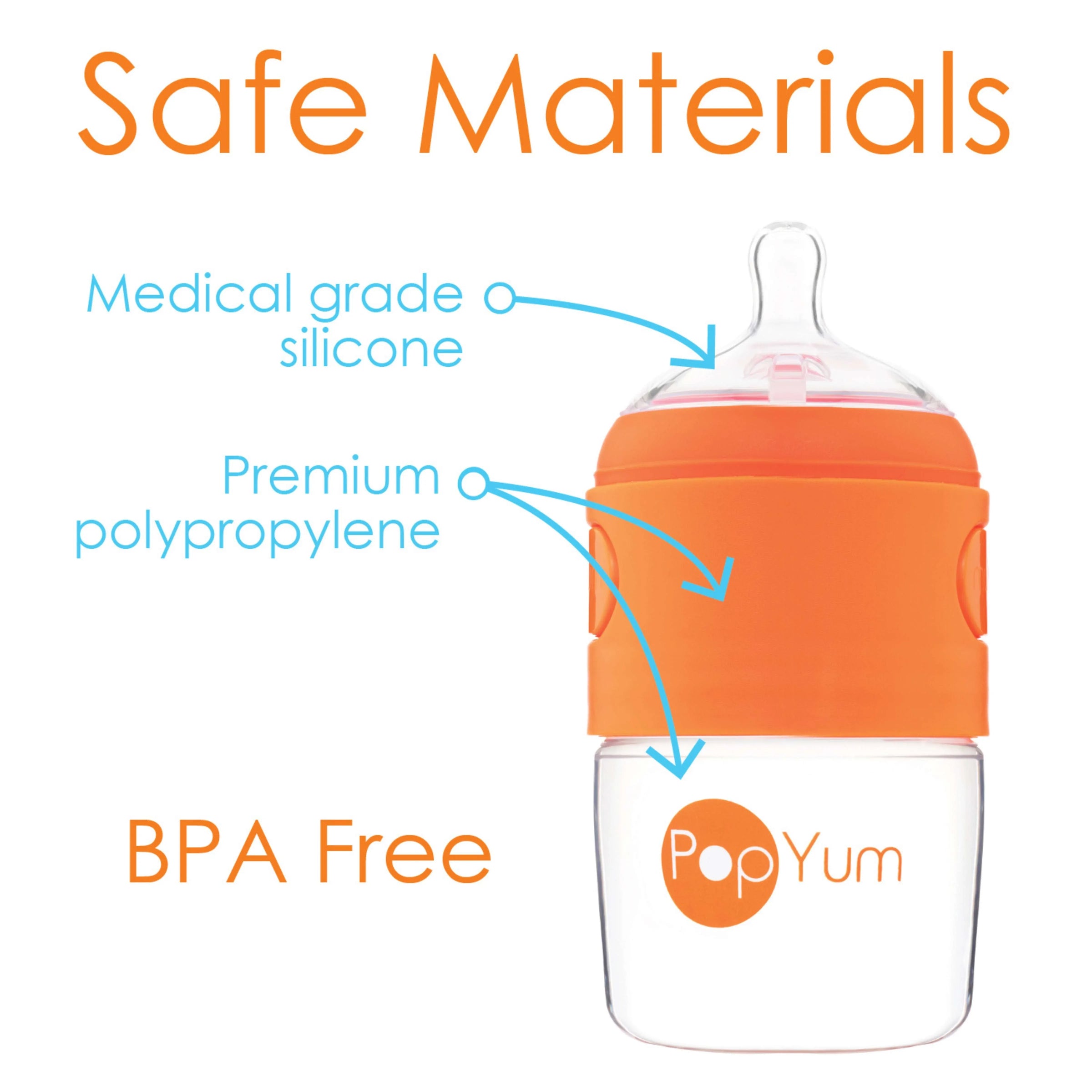 PopYum Stage 2 Medium Flow Nipple, 2-Pack - BIG FRENCHIES
