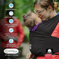 Baby K'tan Breeze Baby Carrier | Black - BIG FRENCHIES