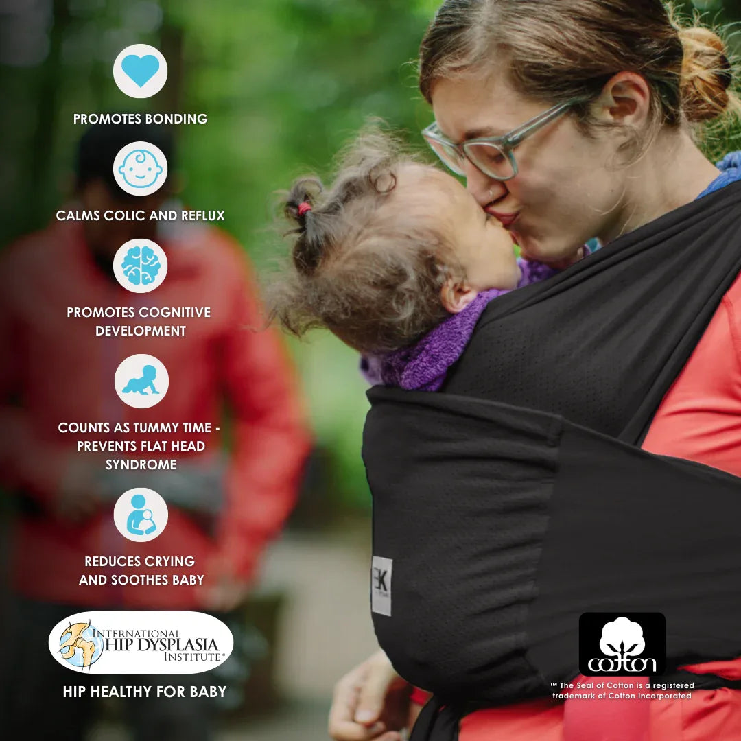 Baby K'tan Breeze Baby Carrier | Black - BIG FRENCHIES