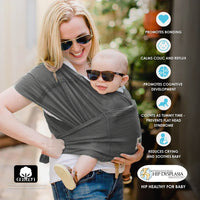 Baby K'tan Breeze Baby Carrier | Charcoal - BIG FRENCHIES