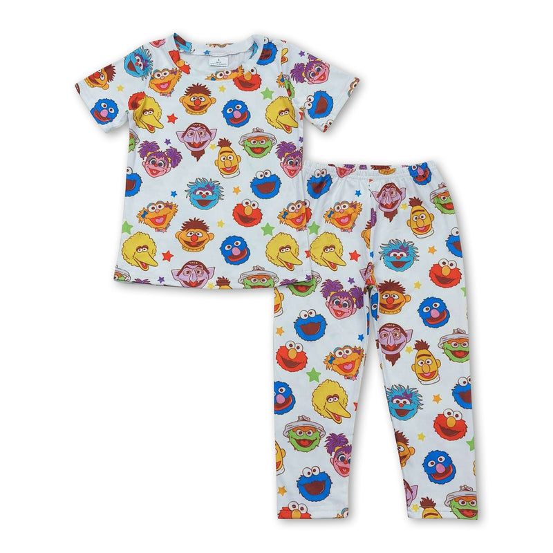 Short sleeves colorful cookie kids pajamas - BIG FRENCHIES