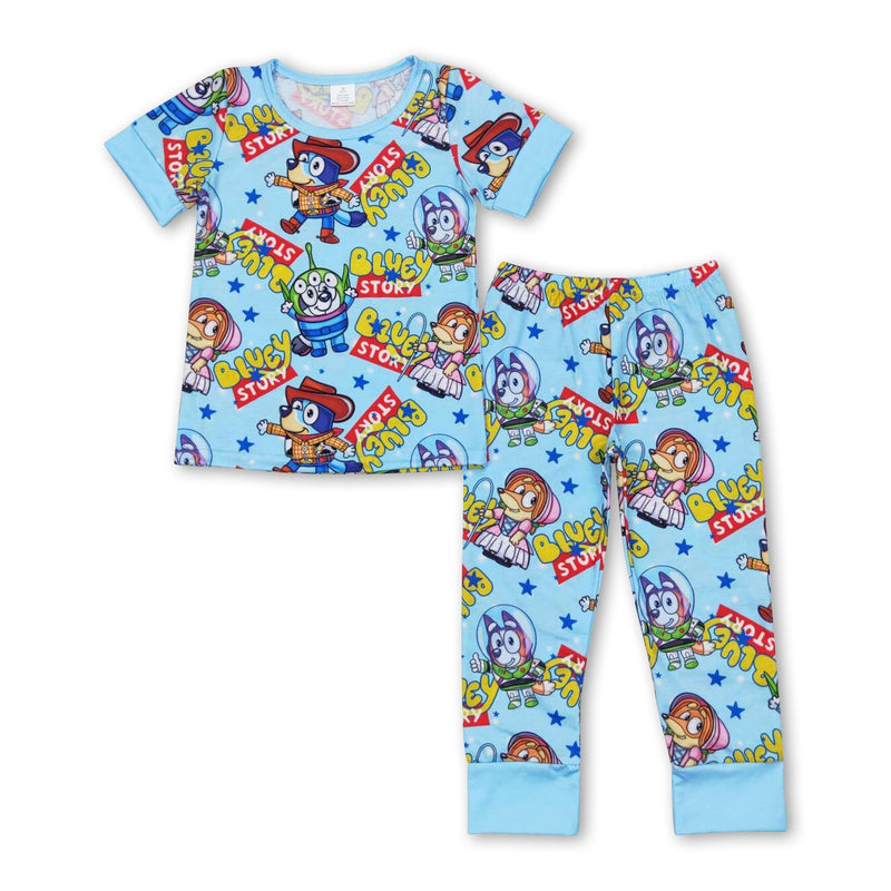Short sleeves dog toy pants kids boys pajamas - BIG FRENCHIES
