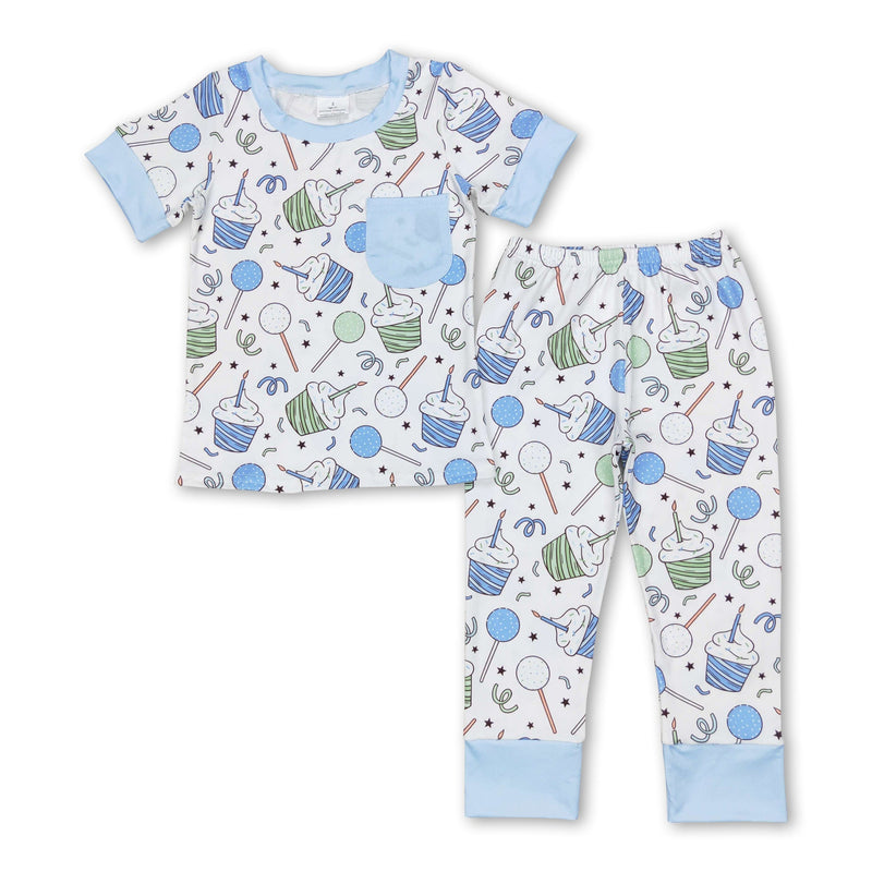 Short sleeves lollipop kids boys pajamas - BIG FRENCHIES