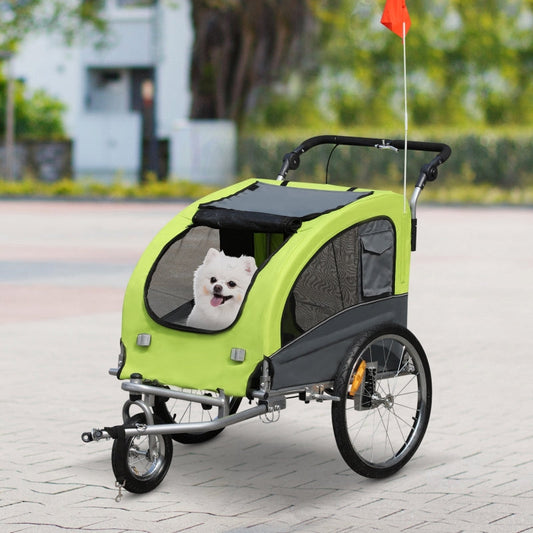 Pet Dog Bicycle Trailer Jogger with Suspension - BIG FRENCHIES