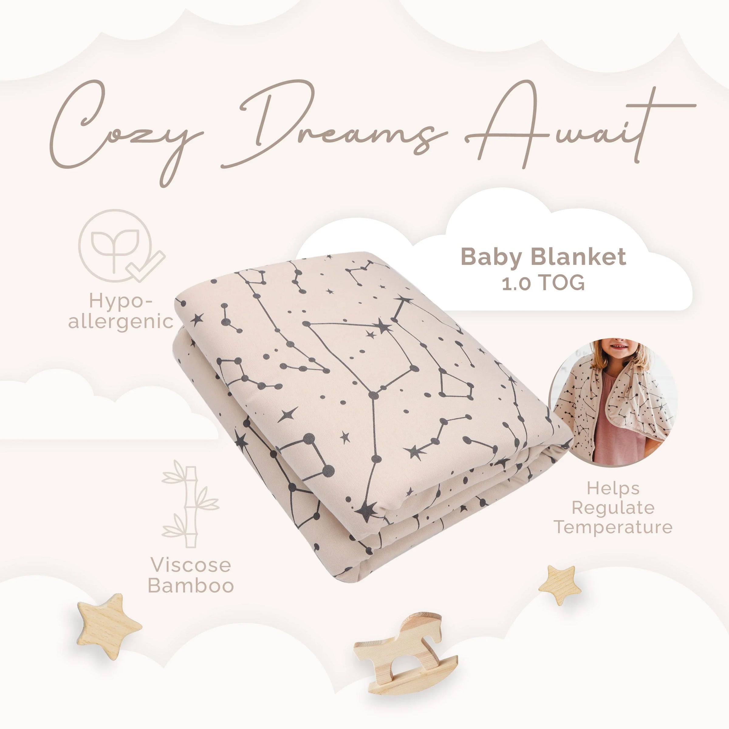 Baby Blanket 1.0 TOG - BIG FRENCHIES