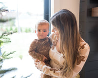 Bamboo Baby Christmas Sleepers | Matching Family Holiday Pajamas - Skating Gingerbread - BIG FRENCHIES