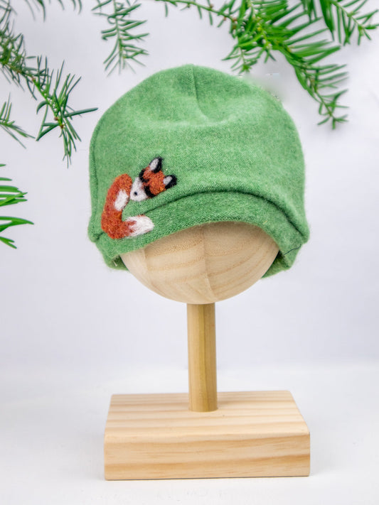 Sleeping Fox Cashmere Hat - Baby - BIG FRENCHIES