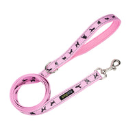 EcoBark Baby Pink Dog Leash - Comfort Grip Padded Leash- 4 ft, 5ft, and 6ft Leash - BIG FRENCHIES