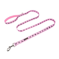 EcoBark Baby Pink Dog Leash - Comfort Grip Padded Leash- 4 ft, 5ft, and 6ft Leash - BIG FRENCHIES