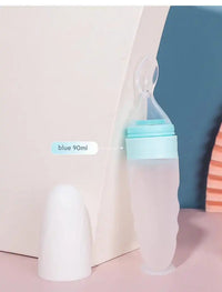 Premium Baby Silicone Feeding Spoon - Safe BPA-Free One-Piece Design for Infants 6+ Months