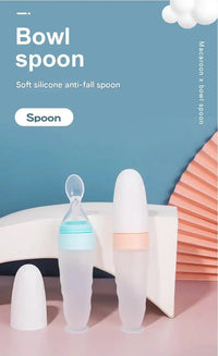Premium Baby Silicone Feeding Spoon - Safe BPA-Free One-Piece Design for Infants 6+ Months