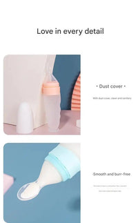 Premium Baby Silicone Feeding Spoon - Safe BPA-Free One-Piece Design for Infants 6+ Months