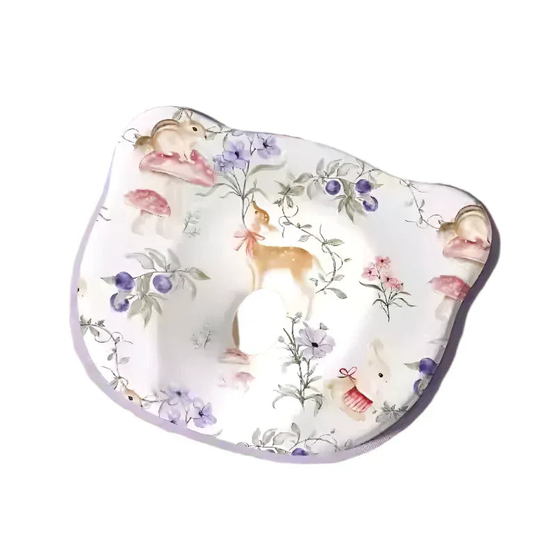 Ergonomic Baby Head Support Pillow - Soft Memory Foam Infant Sleep Cushion for Newborns 0-12 Months - BIG FRENCHIES