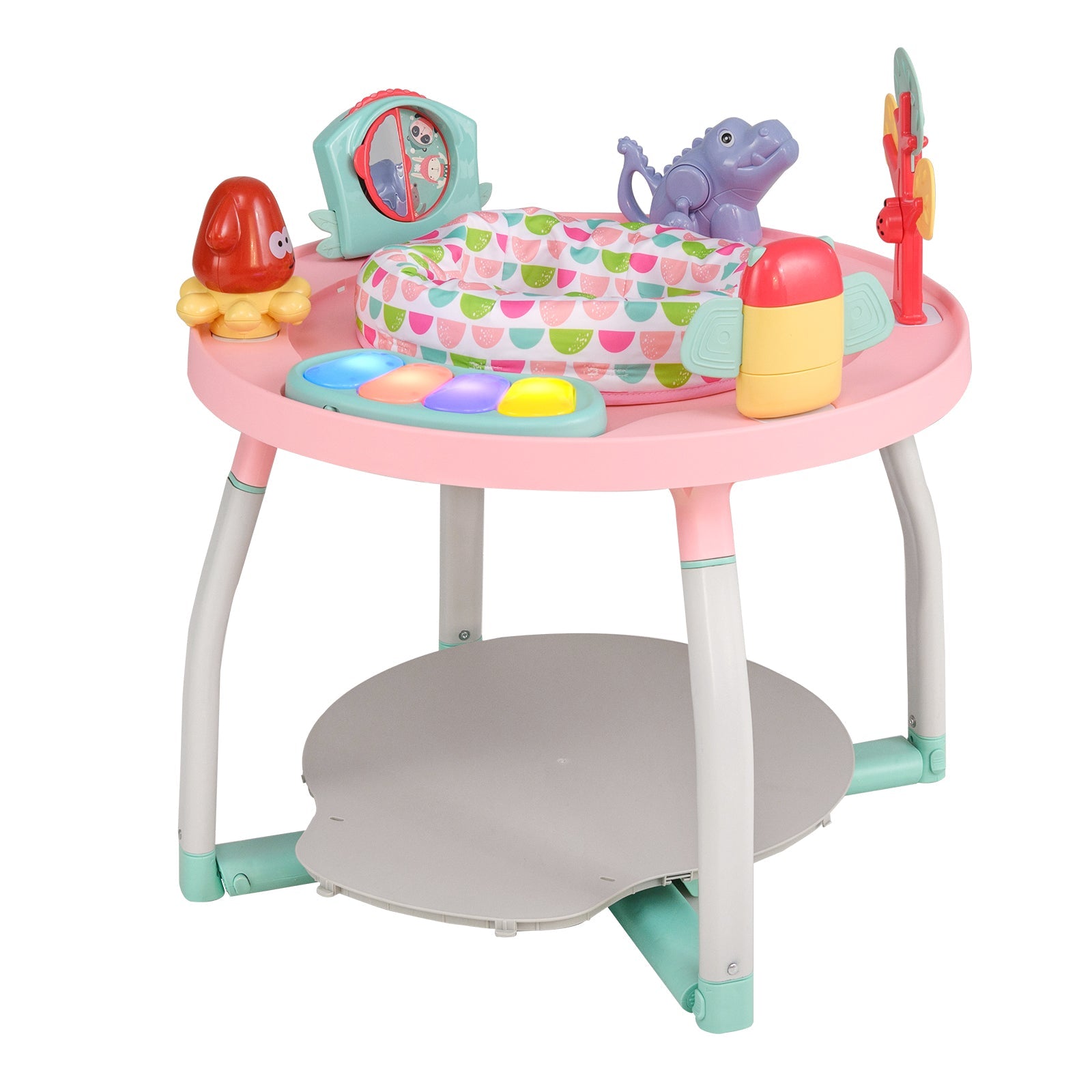 5-in-1 Baby Activity Center Interactive Bounce Seat with Removable Toys
