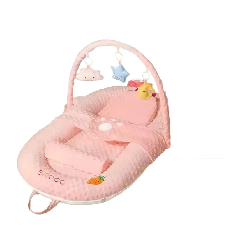 Premium Baby Anti-Startle Bouncer Bed - Soothing Comfort Rocker with Cartoon Designs