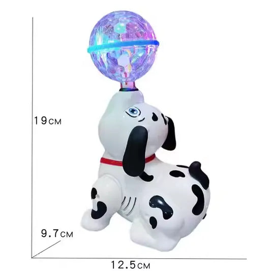 Interactive Baby Dog Plush Toy - Soft Educational Sensory Toy for Infants 0-12 Months