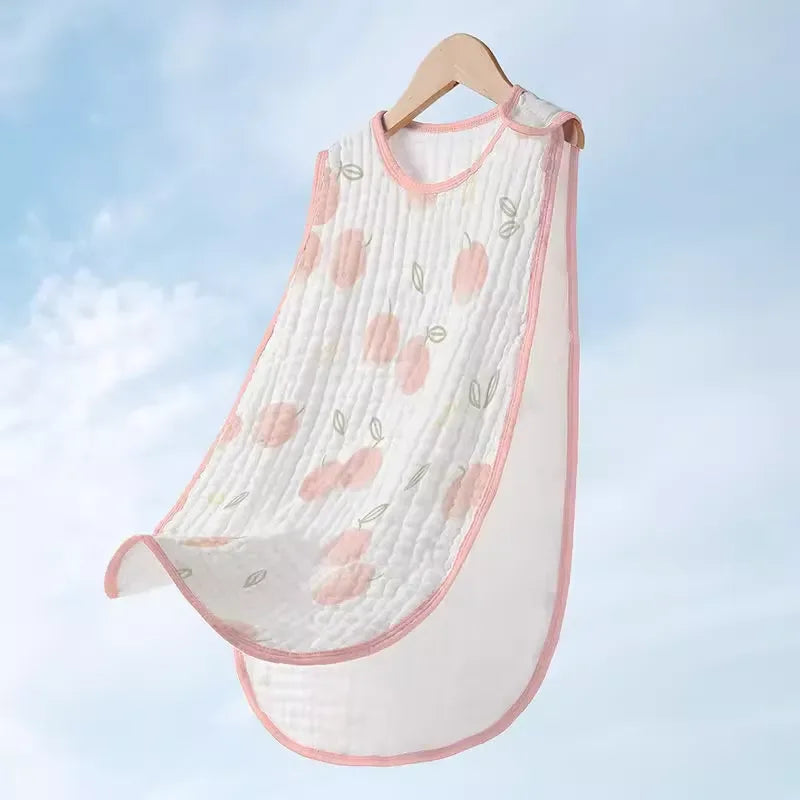Baby sleeping bag cotton gauze sleeveless vest - BIG FRENCHIES