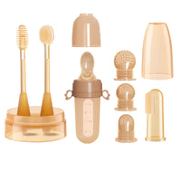 Soft Silicone Baby Toothbrush Set - Safe First Teeth Cleaning for Infants 0-6 Months