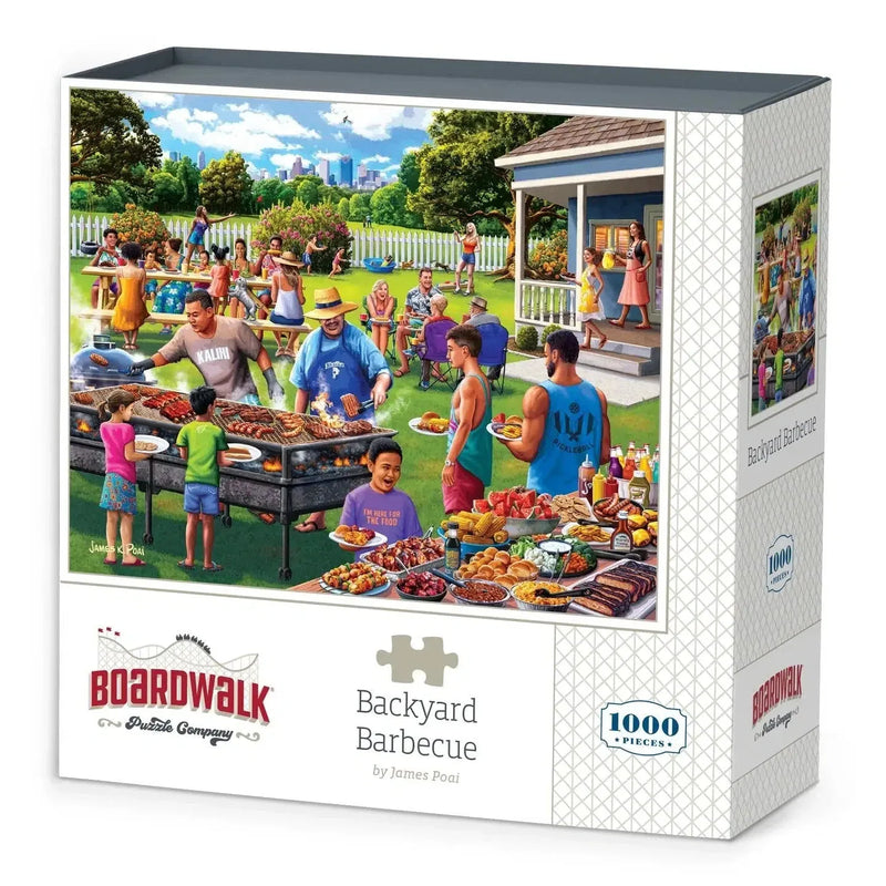 Backyard Barbecue 1000 Piece Jigsaw Puzzle Boardwalk - BIG FRENCHIES
