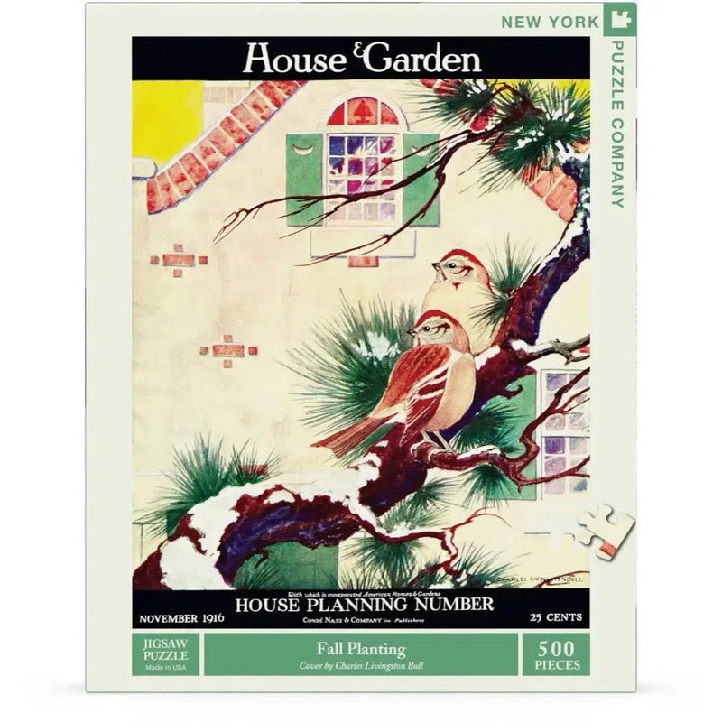 Backyard Sparrows 500 Piece Jigsaw Puzzle NYPC - BIG FRENCHIES