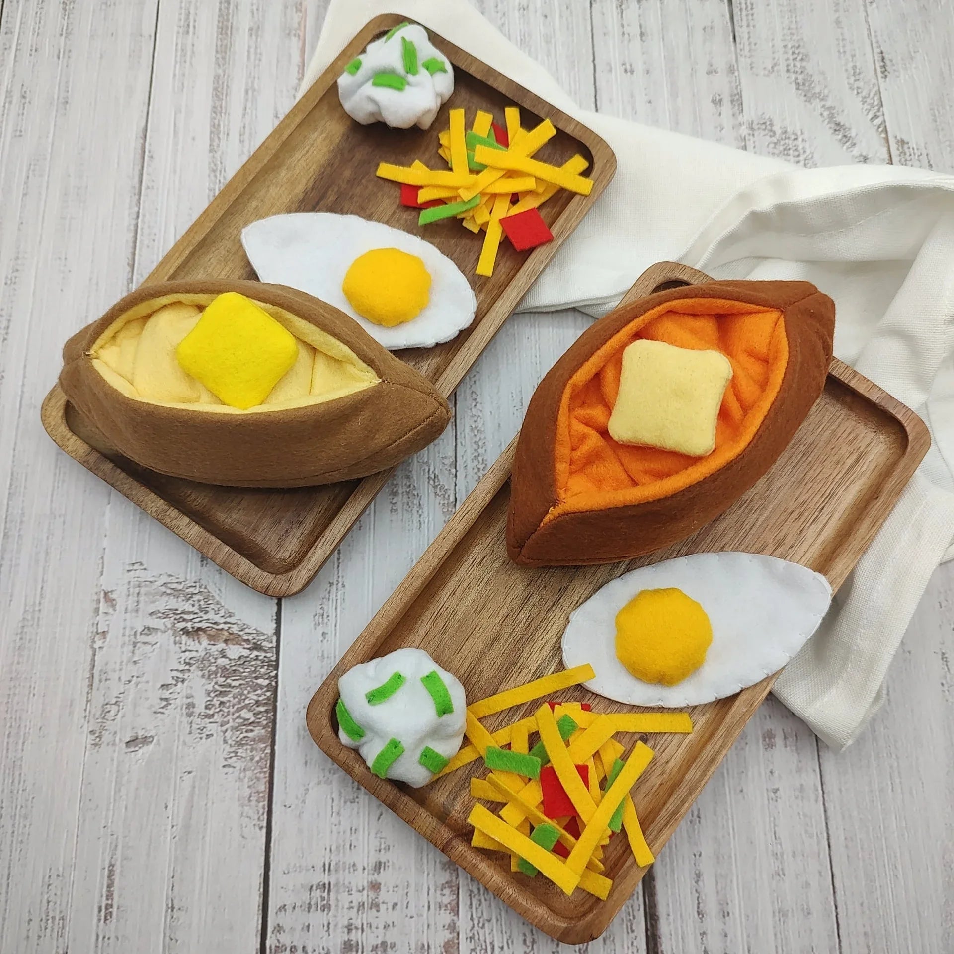 Baked sweet potato plush toy Pretend play food - BIG FRENCHIES