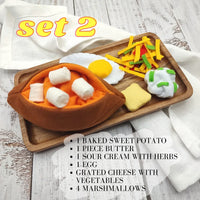 Baked sweet potato plush toy Pretend play food - BIG FRENCHIES