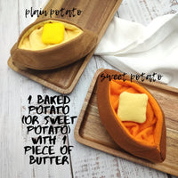 Baked sweet potato plush toy Pretend play food - BIG FRENCHIES