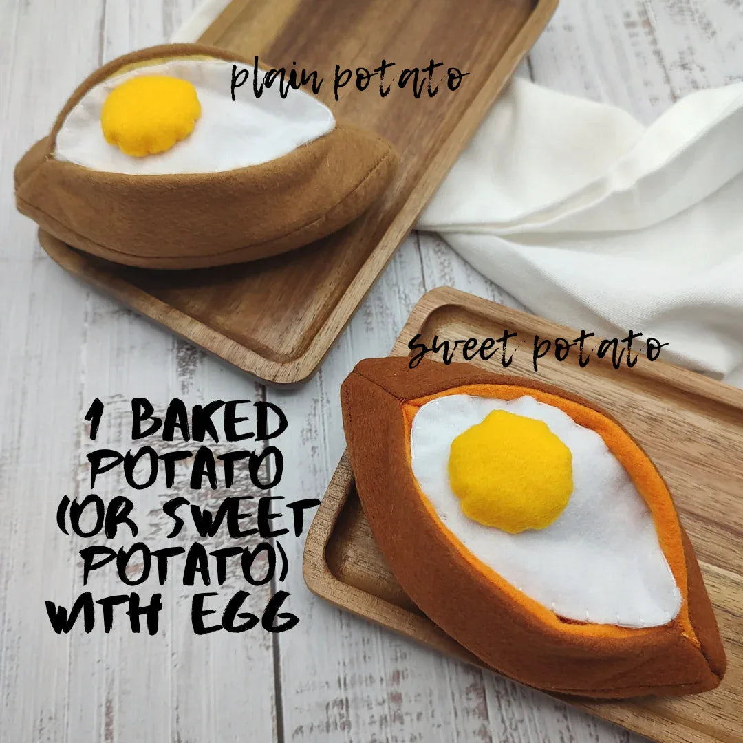 Baked sweet potato plush toy Pretend play food - BIG FRENCHIES