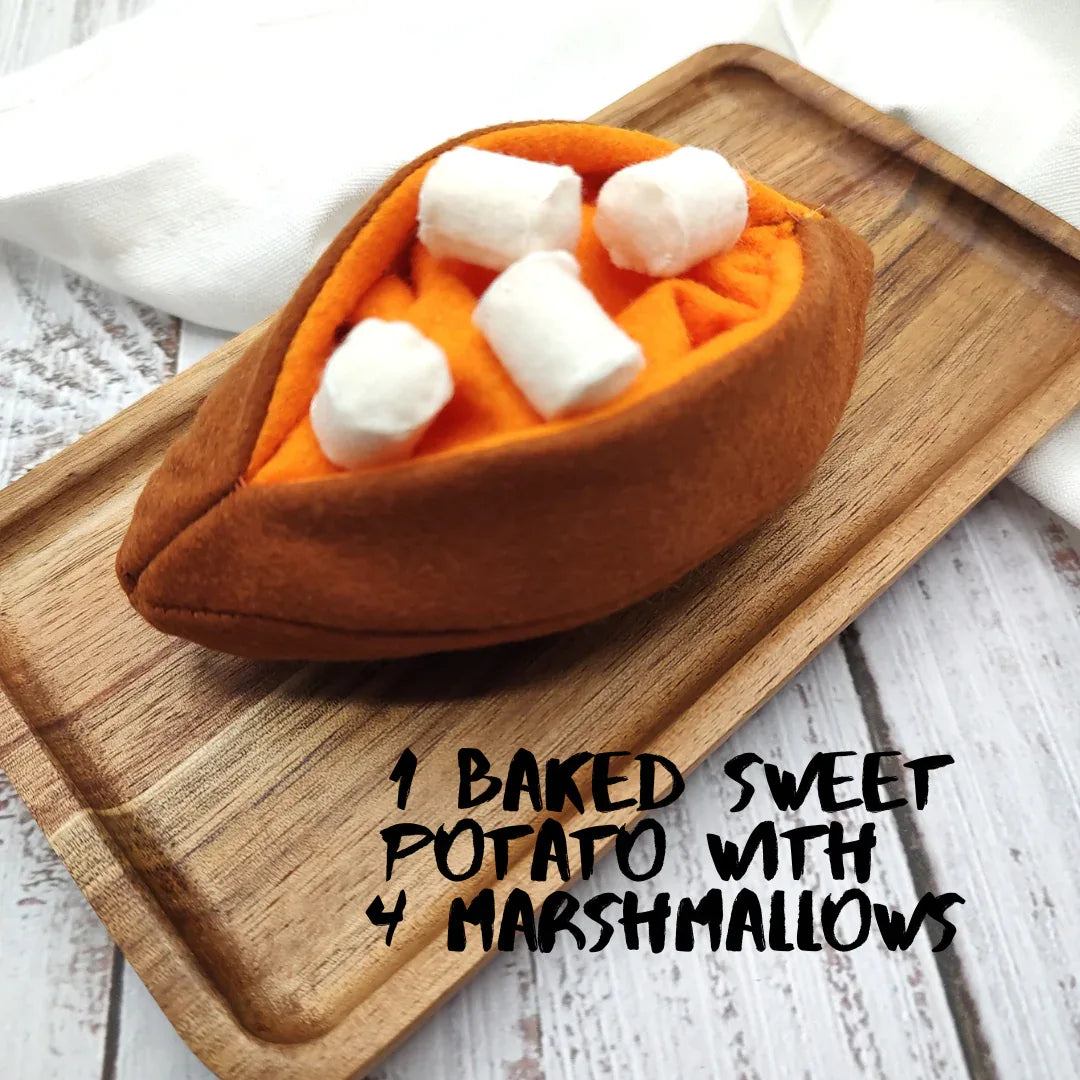 Baked sweet potato plush toy Pretend play food - BIG FRENCHIES